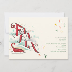 Family Christmas Karaoke 24 Church Carols Service  Invitation