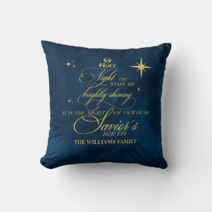 Family Christmas Karaoke Church Carols Service Cushion