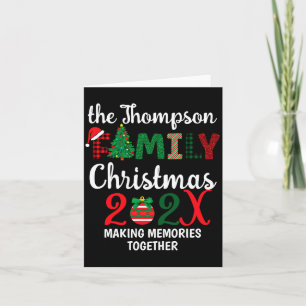 Family Christmas Making Memories Together  Card
