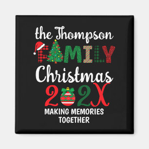 Family Christmas Making Memories Together  Magnet