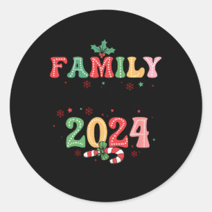 Family Christmas Matching Xmas Making 2024 Memorie Classic Round Sticker