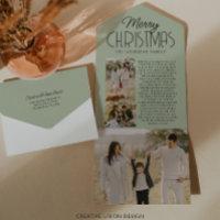 Family Christmas Newsletter Holiday Photo Cards