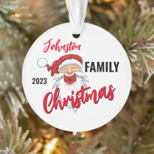 Family Christmas Ornaments Personalised