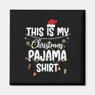 Family Christmas Pajama Shirt Funny Xmas Pjs Men W Magnet