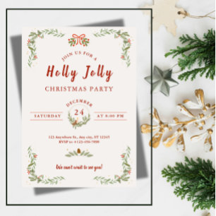 Family Christmas Party Invitation Template