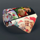 Family Christmas Photo Collage Reunion Tie<br><div class="desc">What a great surprise for this Christmas Family reunion! Personalise this modern trendy family photo collage neck tie with 4 favourite photos of your loved ones and make this a keepsake gift that will surely bring a smile to any dad, granddad, or favourite uncle.</div>