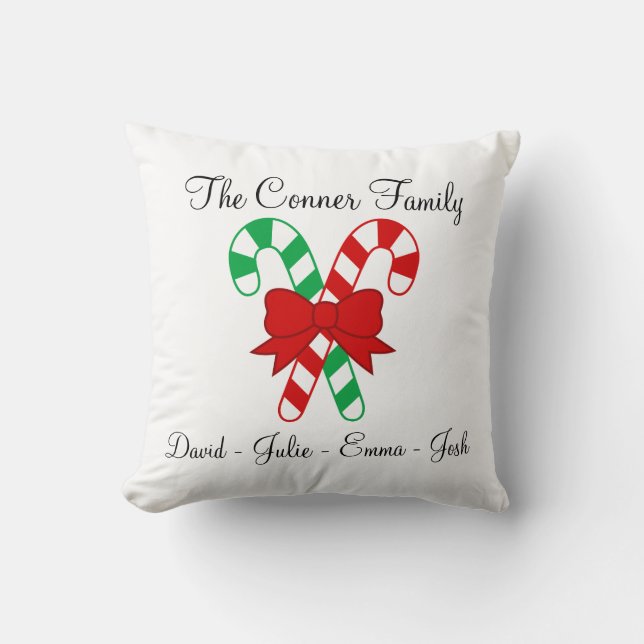 Family Christmas Pillow (Front)