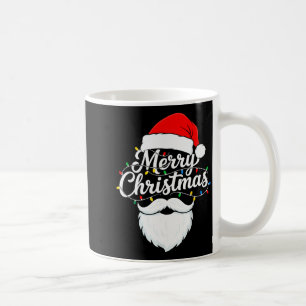 Family Christmas Santa Beard Xmas Matching Pajamas Coffee Mug