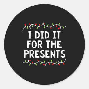 Family Christmas Shirt I Don't Do Matching Outfits Classic Round Sticker