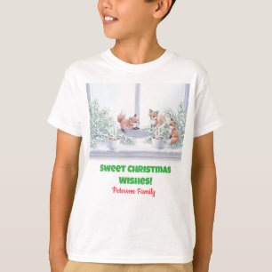 Family Christmas T-Shirt – Cozy Winter Fox Scene