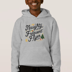 Family Christmas Tees Naughty List Frequent Flyer