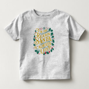 Family Christmas Tees Reason Santa Always Late