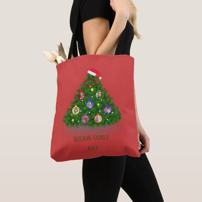 Family Christmas tree  Tote Bag (Close Up)