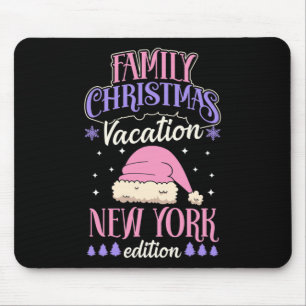 Family Christmas Vacation New York Edition Matchin Mouse Pad