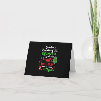 Family Christmas Vacation Pyjamas Funny Xmas Costu Thank You Card