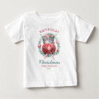 Family Christmas Wreath Red Car Matching Holiday