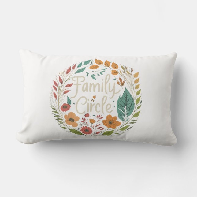 "Family Circle"  Lumbar Cushion (Front)