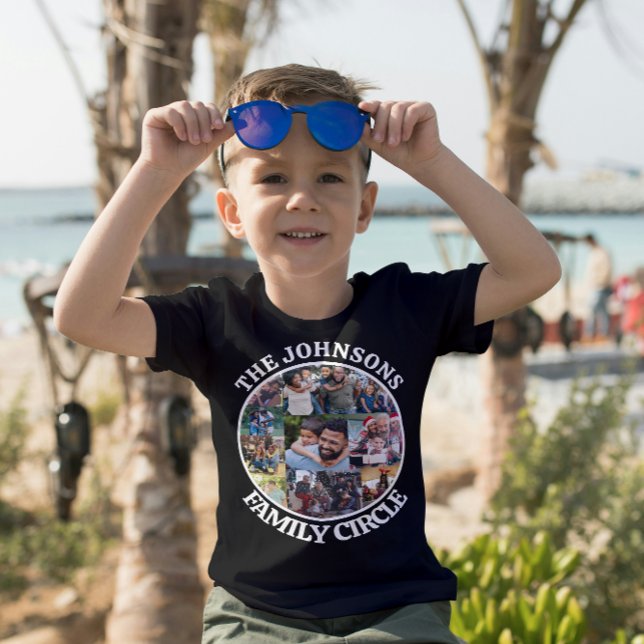 Family Circle | Personalised Unique Photo Collage T-Shirt (Creator Uploaded)