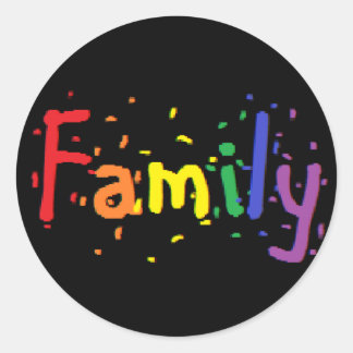 Family Classic Round Sticker