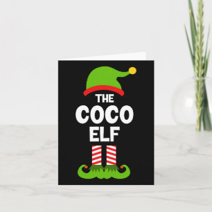 Family Coco Elf Christmas Matching Pajama Funny Card