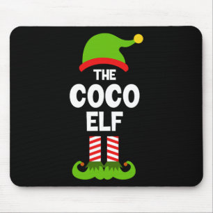 Family Coco Elf Christmas Matching Pajama Funny Mouse Pad