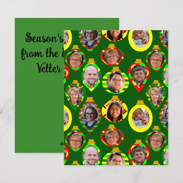 Family Collage  Holiday Card (Front/Back)