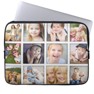 Family Collage Twelve Photo Frame Laptop Sleeve