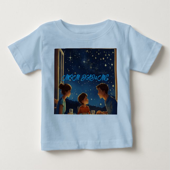 Family Constellation Tee - Mum, Dad, and Starry Lo (Front)