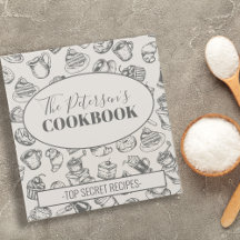 Family cookbook vintage kitchen pattern recipes