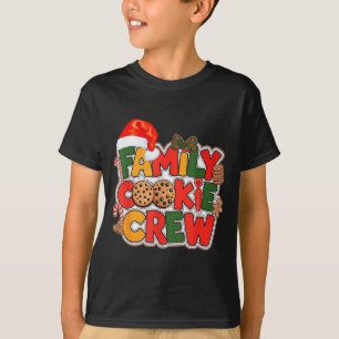 Family Cookie Crew Eating Christmas Gingerbread Te T-Shirt
