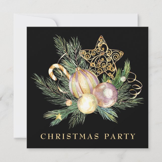 *~* Family Corporate AP20 STAR - Christmas Party Invitation (Front)