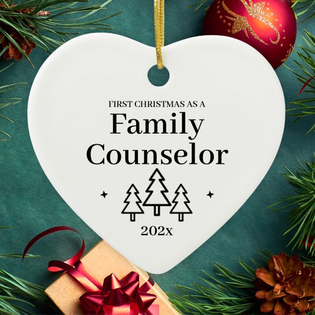 Family Counsellor First Christmas Ceramic Ornament (Family Counselor First Christmas Ceramic Ornament
)