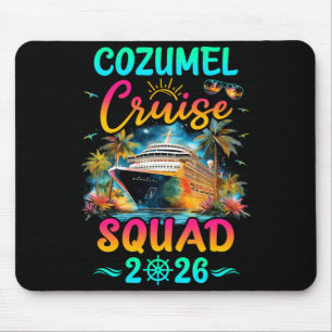 Family Cozumel Cruise Squad 2026 Summer Vacation Mouse Pad