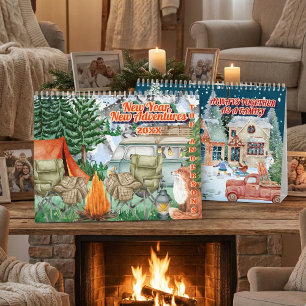 Family Cozy Watercolor Positive Affirmations Calendar