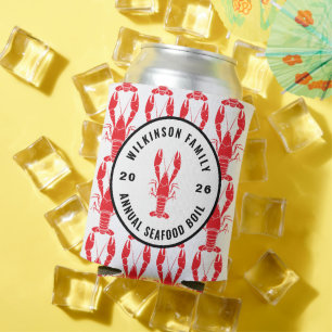 Family Crawfish Boil Personalised Party Can Cooler