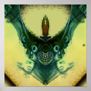 Family crest - patterns pareidolia poster