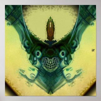 Family crest - patterns pareidolia poster