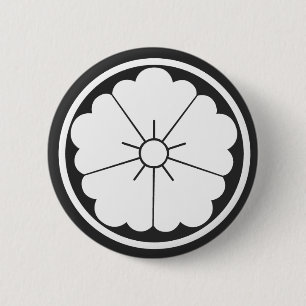 [Family Crests] Flowers 6 Cm Round Badge