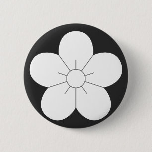 [Family Crests] Flowers 6 Cm Round Badge