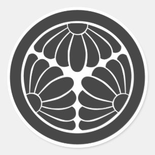 [Family Crests] Flowers Classic Round Sticker