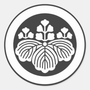 [Family Crests] Flowers Classic Round Sticker