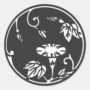 [Family Crests] Flowers Classic Round Sticker