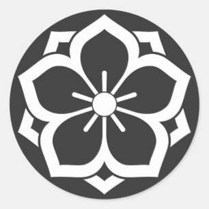 [Family Crests] Flowers Classic Round Sticker