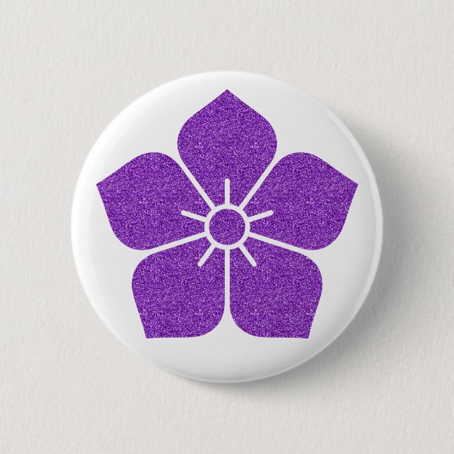 [Family Crests] Kikyo flower Button (Front)