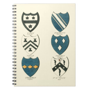 Family Crests of Various English Houses Notebook