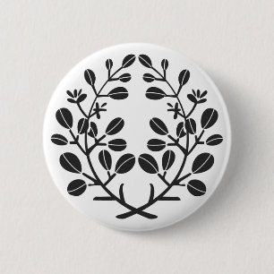 [Family Crests] Plants 6 Cm Round Badge