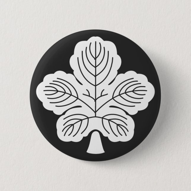 [Family Crests] Plants 6 Cm Round Badge (Front)