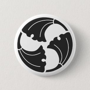 [Family Crests] Plants 6 Cm Round Badge