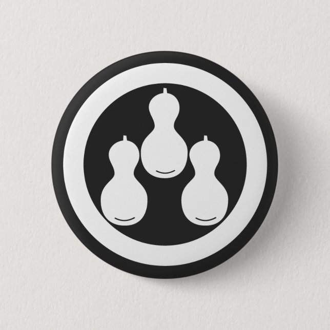[Family Crests] Plants 6 Cm Round Badge (Front)