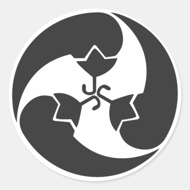 [Family Crests] Plants Classic Round Sticker (Front)